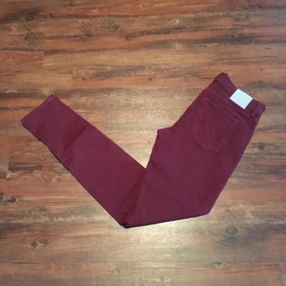 Bench USA Burgundy Skinny Denim - Picture 1 of 2